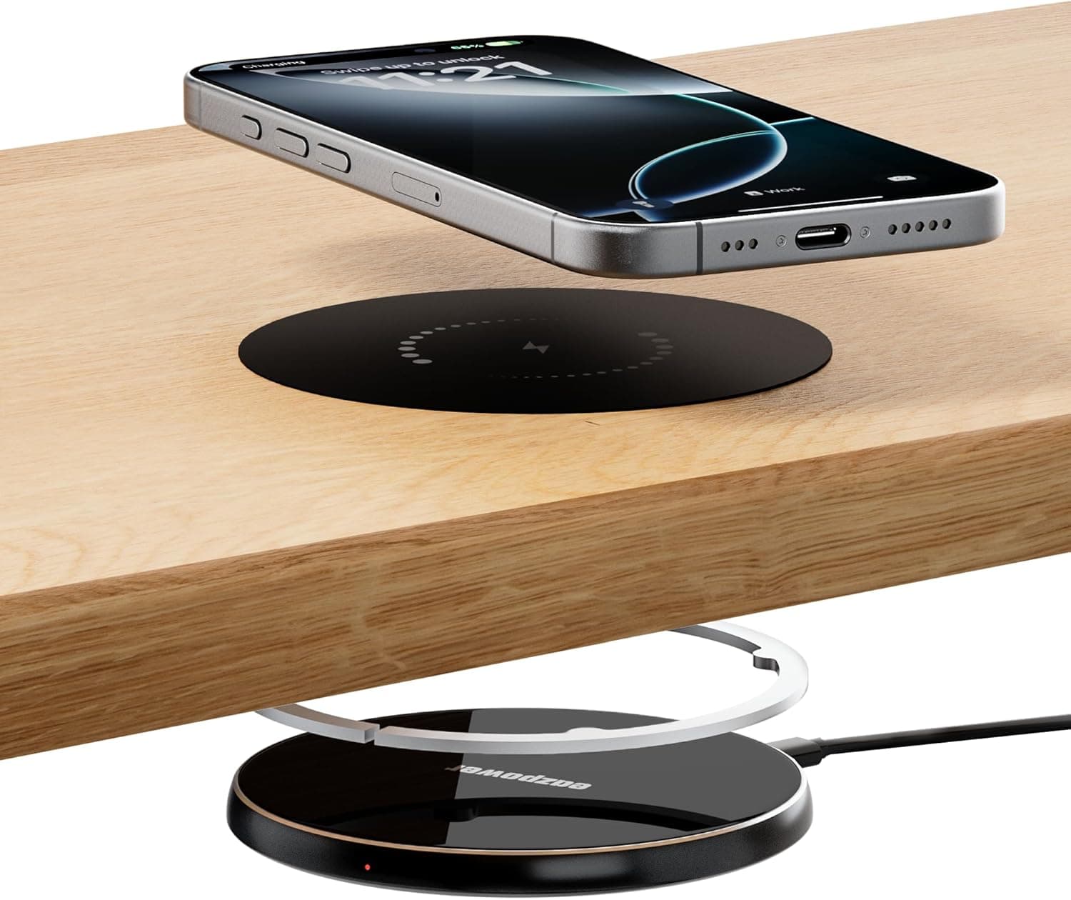 Product image of Eazpower Invisible Under-Desk Wireless Charger